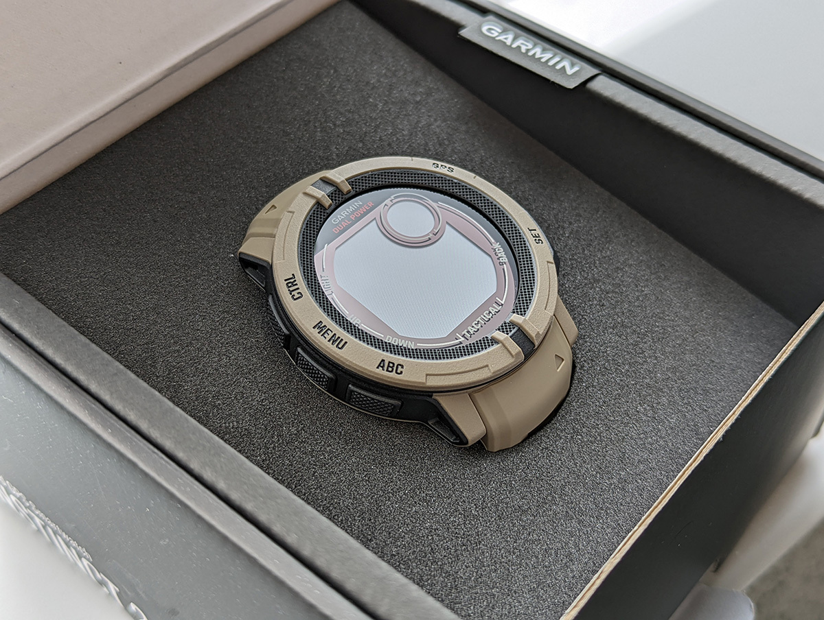 初 GARMIN】Instinct 2 Dual Power Tactical Edition Coyote Tan